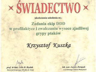 gzddd-certyfikaty-zadania-ekip-ddd-w-profilaktyce-i-zwalczaniu-wysoce-zjadliwej-grypy-ptakow